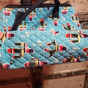 Cactus quilted tote bag